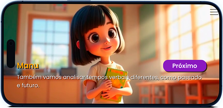 Smartphone educacional — tela 2